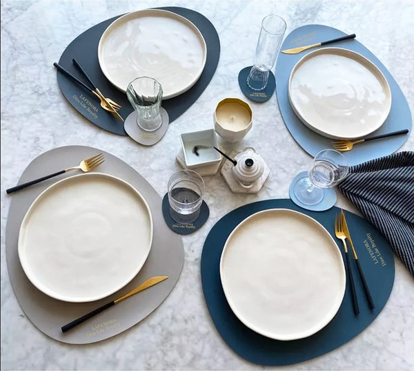 FAUX LEATHER PLACEMATS: UPSCALE YOUR TABLE DECOR IN 2022.