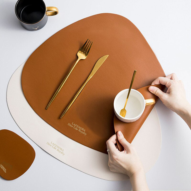 EVERYTHING YOU NEED TO KNOW ABOUT RECYCLED LEATHER PLACEMATS AND COASTERS.