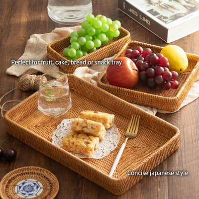 Handwoven Dinner Square Tray - lafenora