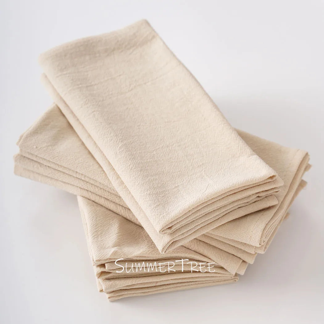 20-Pack Reusable Cotton Cloth Napkins 40×40cm for Dining &amp; Events - lafenora