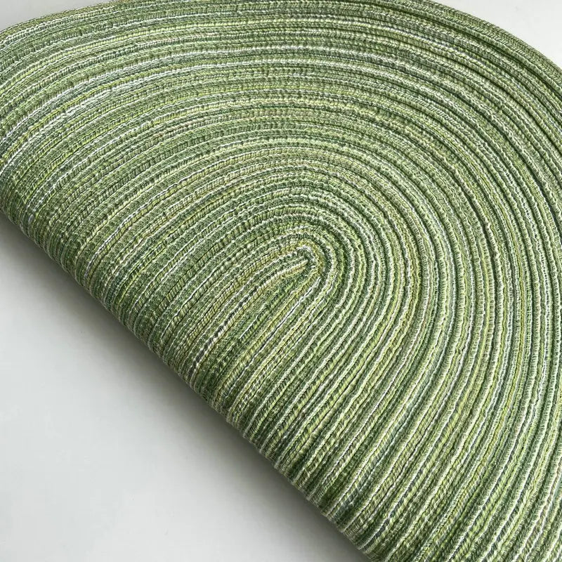 4-Piece Oval PU Placemats Set – Farmhouse &amp; Outdoor Dining Table Mats - lafenora