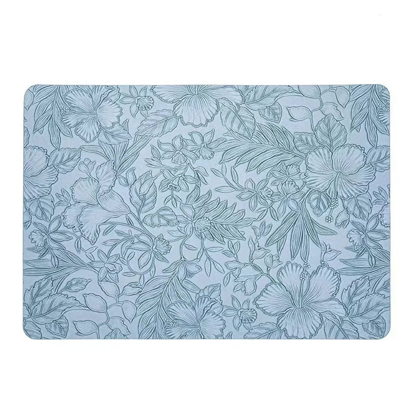 Leather Placemats Heat-Resistant Washable Dining Table Mats Waterproof &amp; Non-Slip - lafenora