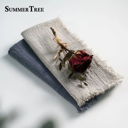 12-Pack Rustic Cotton Gauze Cloth Napkins 41×41cm for Dining, Weddings &amp; Parties - lafenora