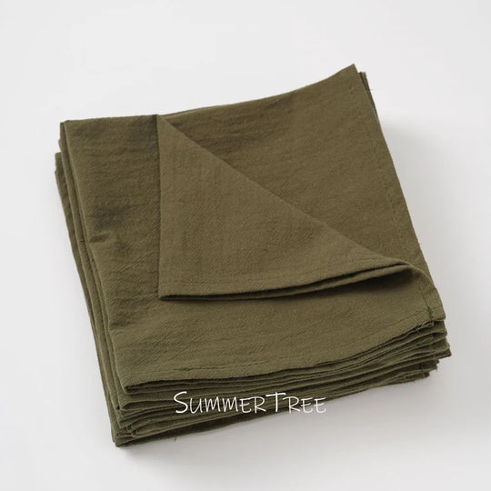 20-Pack Reusable Cotton Cloth Napkins 40×40cm for Dining &amp; Events - lafenora