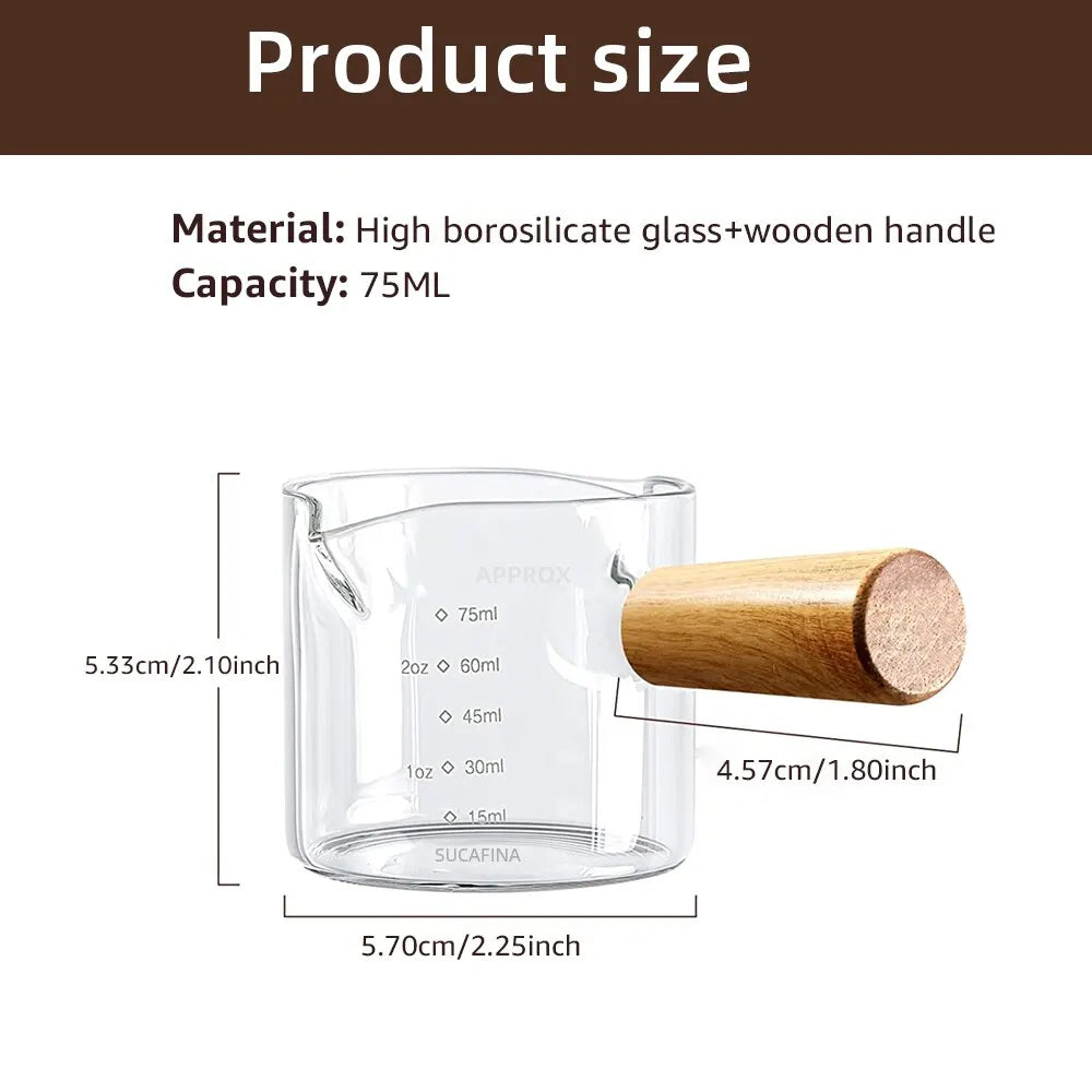 75ml Heat-resisting Glass Measuring Cup - lafenora