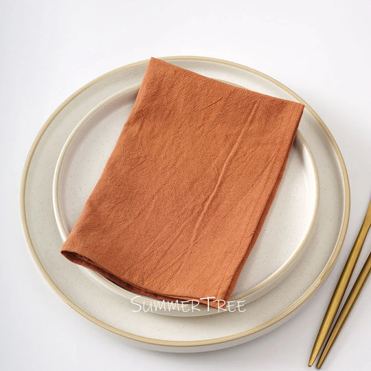 20-Pack Reusable Cotton Cloth Napkins 40×40cm for Dining &amp; Events - lafenora