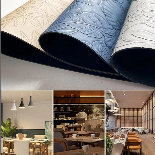 Leather Placemats Heat-Resistant Washable Dining Table Mats Waterproof &amp; Non-Slip - lafenora