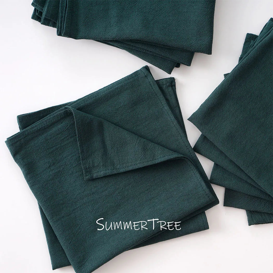 20-Pack Reusable Cotton Cloth Napkins 40×40cm for Dining & Events - lafenora