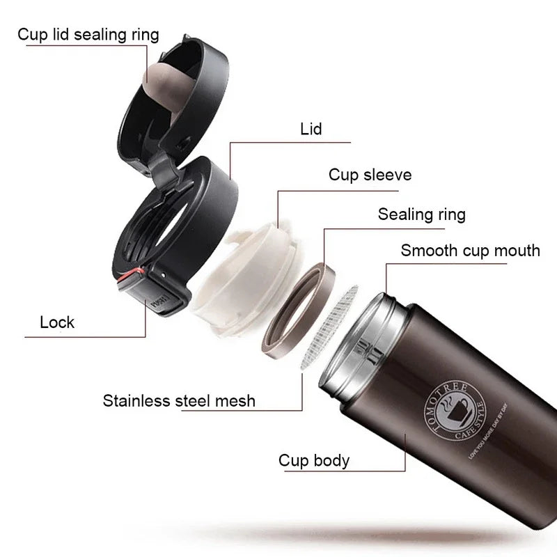 0.5L Thermal Mug Vacuum Flask Tea &amp; Water Bottle - lafenora