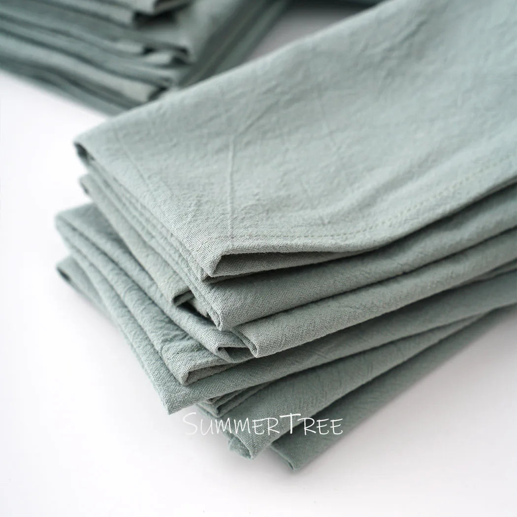 20-Pack Reusable Cotton Cloth Napkins 40×40cm for Dining &amp; Events - lafenora