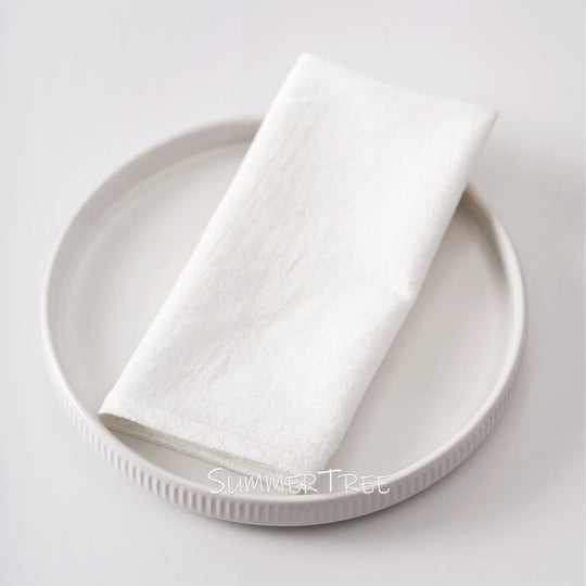 20-Pack Reusable Cotton Cloth Napkins 40×40cm for Dining &amp; Events - lafenora