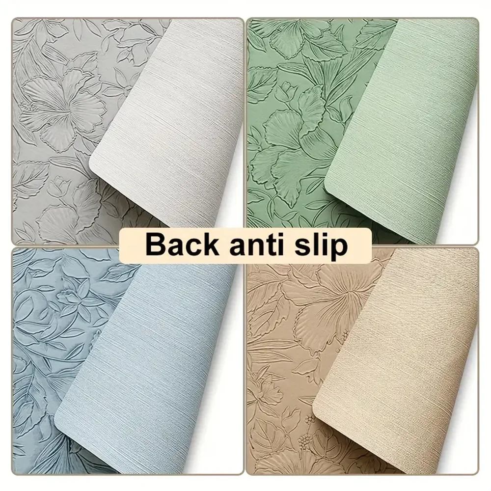 Leather Placemats Heat-Resistant Washable Dining Table Mats Waterproof &amp; Non-Slip - lafenora