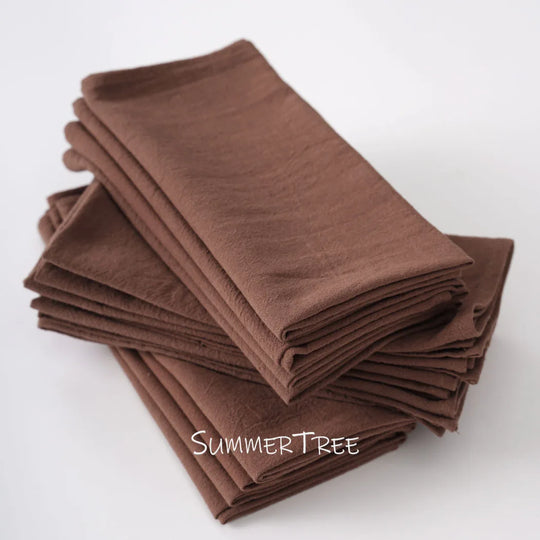 20-Pack Reusable Cotton Cloth Napkins 40×40cm for Dining &amp; Events - lafenora