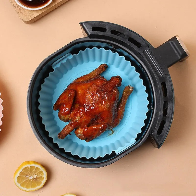 Reusable Silicone Air Fryers Oven Baking Tray - lafenora