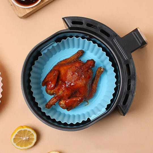 Reusable Silicone Air Fryers Oven Baking Tray - lafenora