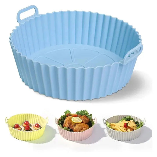Reusable Silicone Air Fryers Oven Baking Tray - lafenora