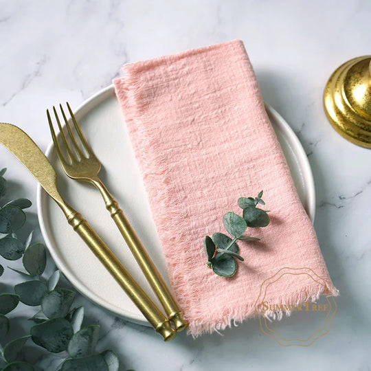 12-Pack Rustic Cotton Gauze Cloth Napkins 41×41cm for Dining, Weddings &amp; Parties - lafenora