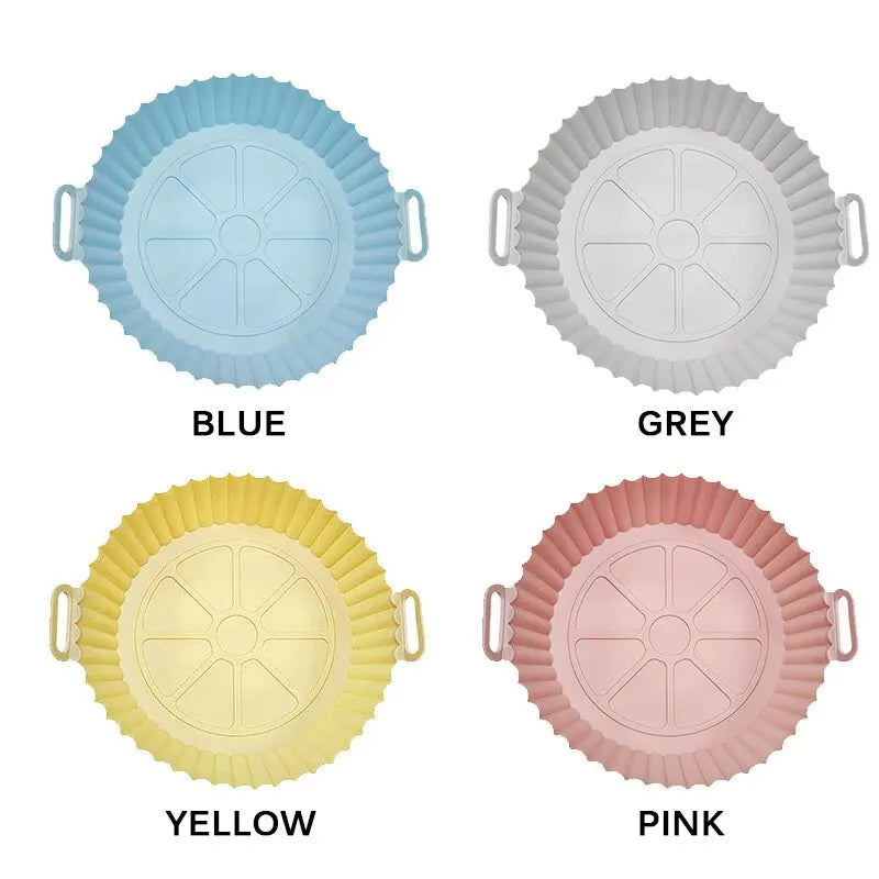 Reusable Silicone Air Fryers Oven Baking Tray - lafenora