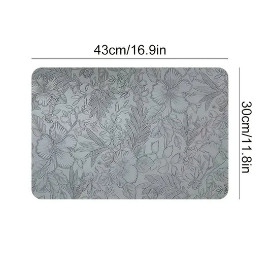 Leather Placemats Heat-Resistant Washable Dining Table Mats Waterproof &amp; Non-Slip - lafenora