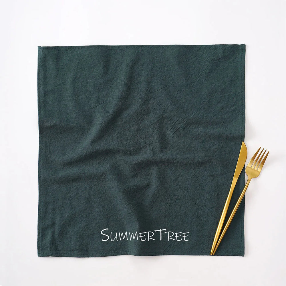 20-Pack Reusable Cotton Cloth Napkins 40×40cm for Dining & Events - lafenora