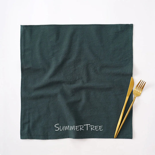 20-Pack Reusable Cotton Cloth Napkins 40×40cm for Dining &amp; Events - lafenora