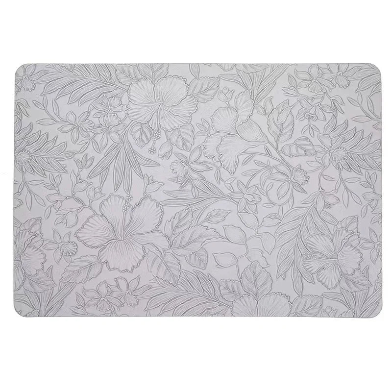 Leather Placemats Heat-Resistant Washable Dining Table Mats Waterproof &amp; Non-Slip - lafenora
