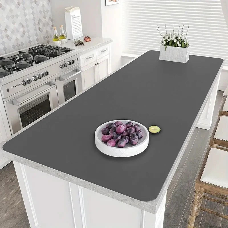 Extra Large Silicone Table Mat 23.6×47.2in Heat-Resistant Countertop Protector Waterproof - lafenora