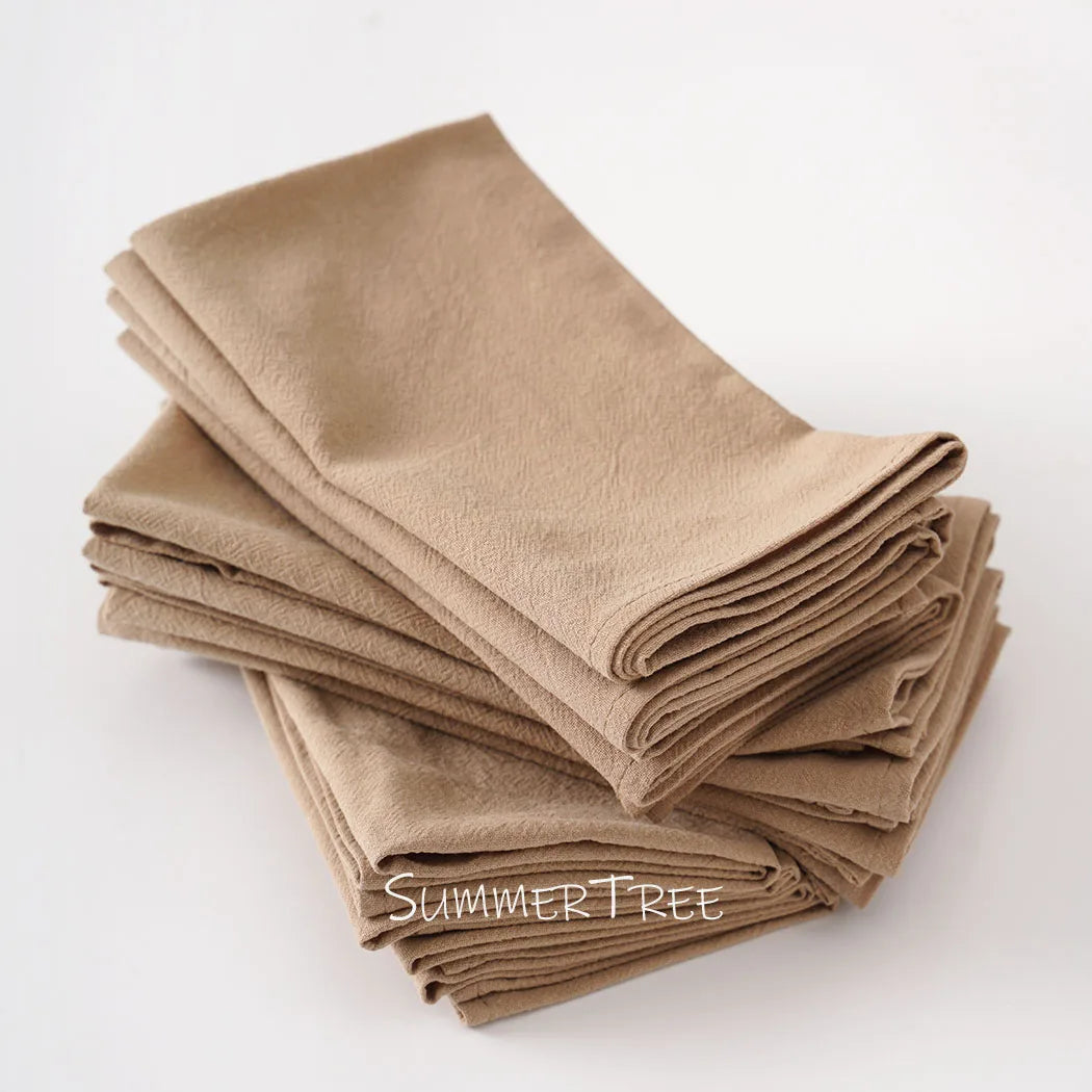 20-Pack Reusable Cotton Cloth Napkins 40×40cm for Dining &amp; Events - lafenora
