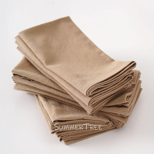 20-Pack Reusable Cotton Cloth Napkins 40×40cm for Dining &amp; Events - lafenora