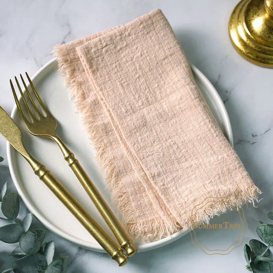 12-Pack Rustic Cotton Gauze Cloth Napkins 41×41cm for Dining, Weddings &amp; Parties - lafenora
