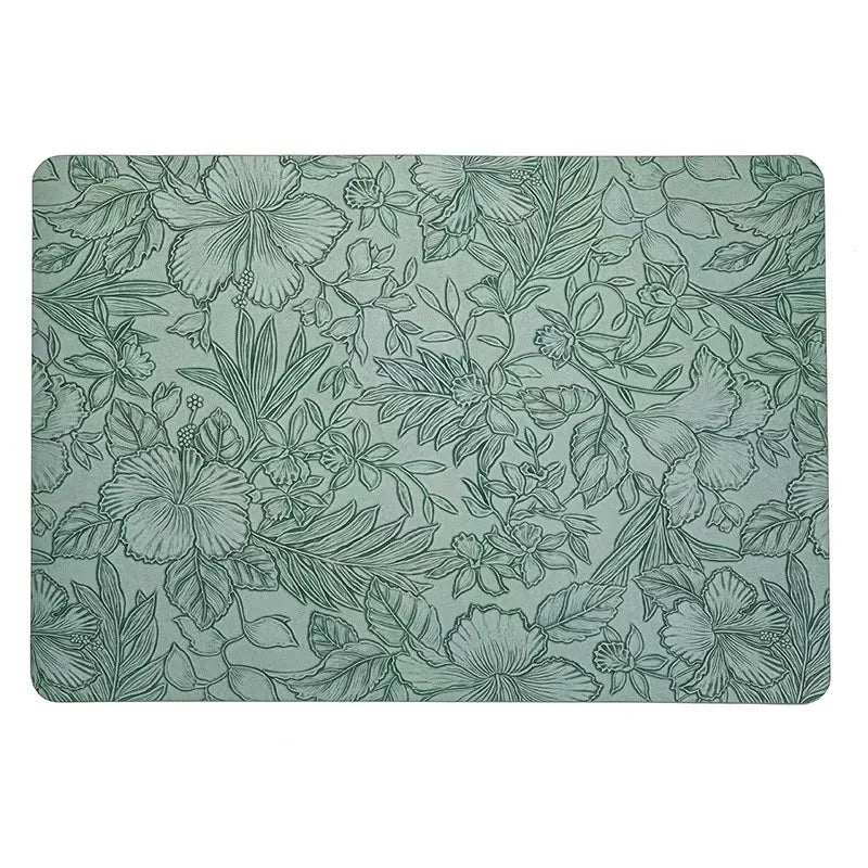 Leather Placemats Heat-Resistant Washable Dining Table Mats Waterproof &amp; Non-Slip - lafenora