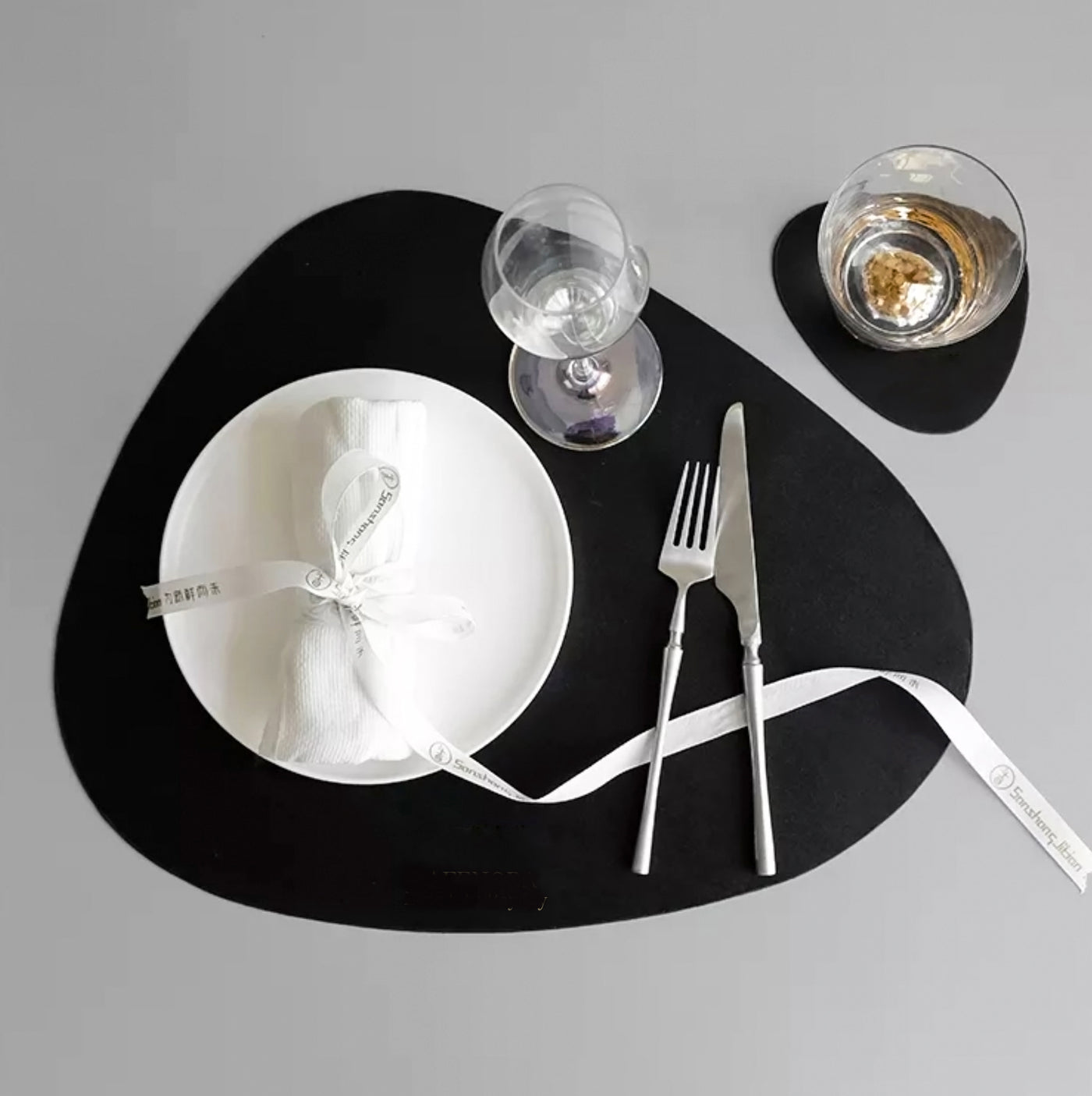 Doublesided Modern Leather Placemats - lafenora