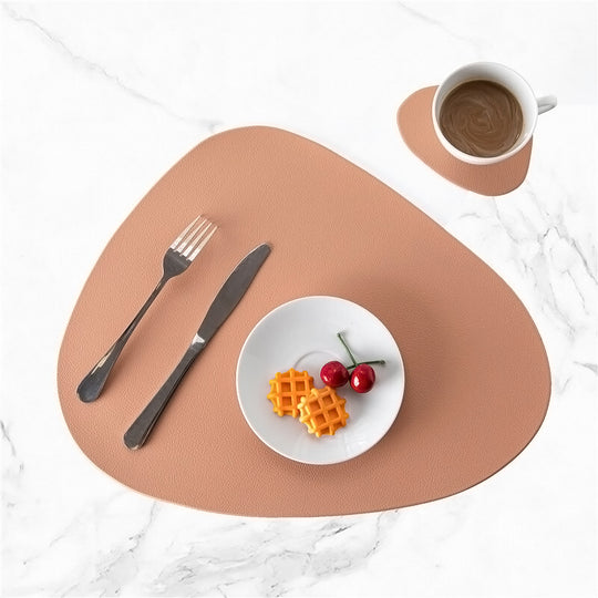 Doublesided Modern Leather Placemats - lafenora