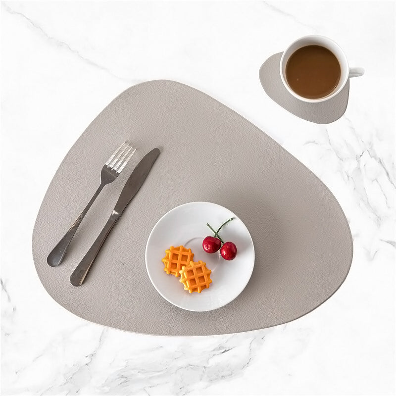 Doublesided Modern Leather Placemats - lafenora