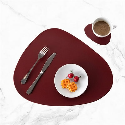 Doublesided Modern Leather Placemats - lafenora